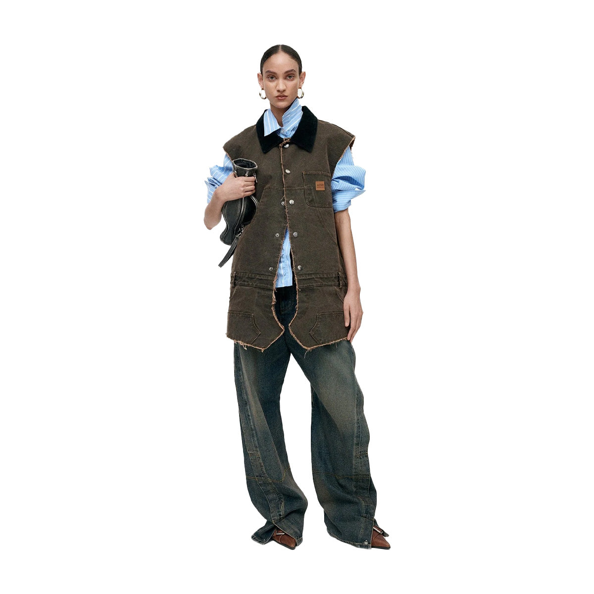 Carpenter Dress 'Brown'