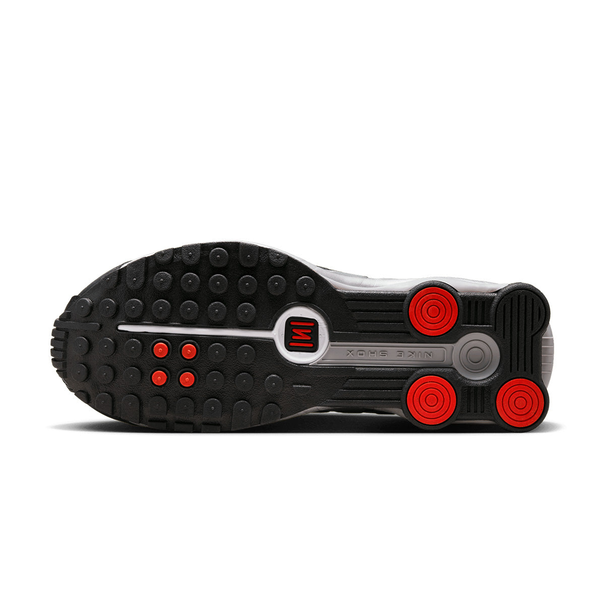 nike shox r4 black red