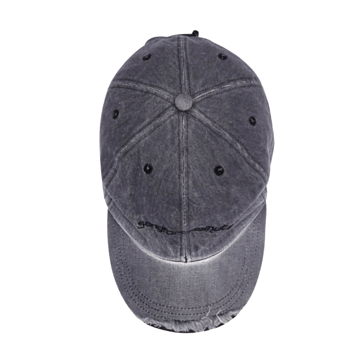 Washed Denim Cap 'Dark Grey'