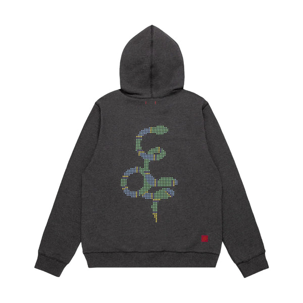 Snake Print Hoodie 'Charcoal'