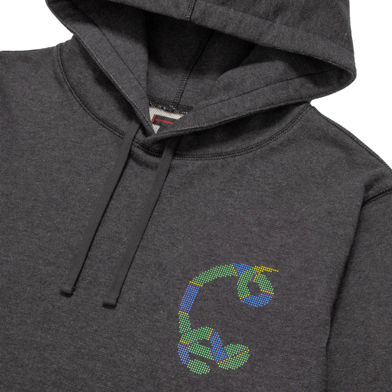 Snake Print Hoodie 'Charcoal'