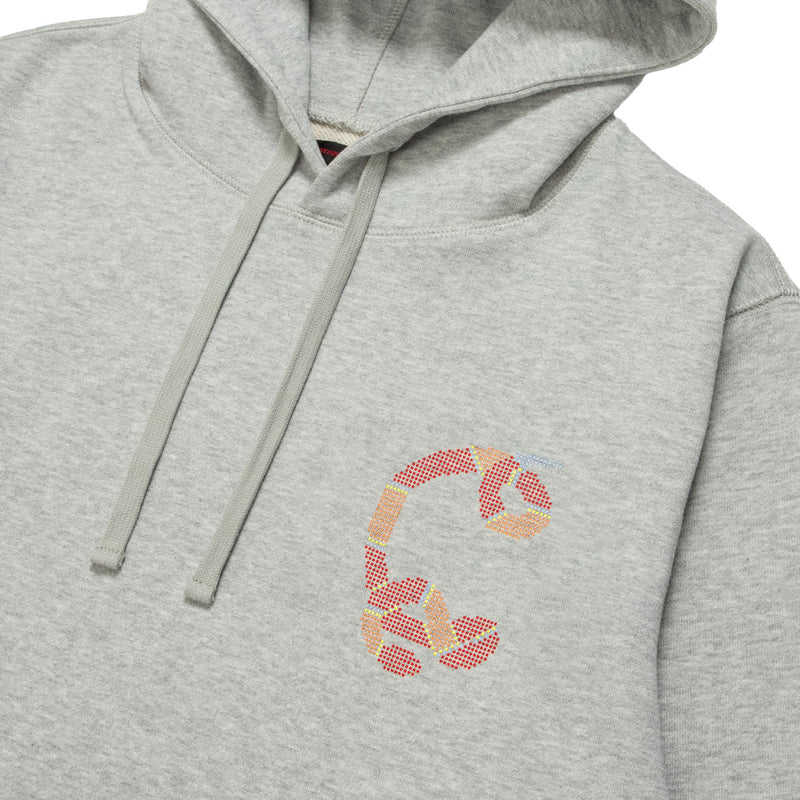 Snake Print Hoodie 'Grey'