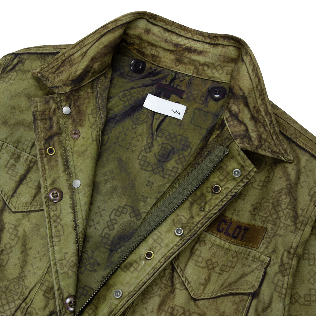 + TOLQ Printed M-65 Jacket 'Olive'