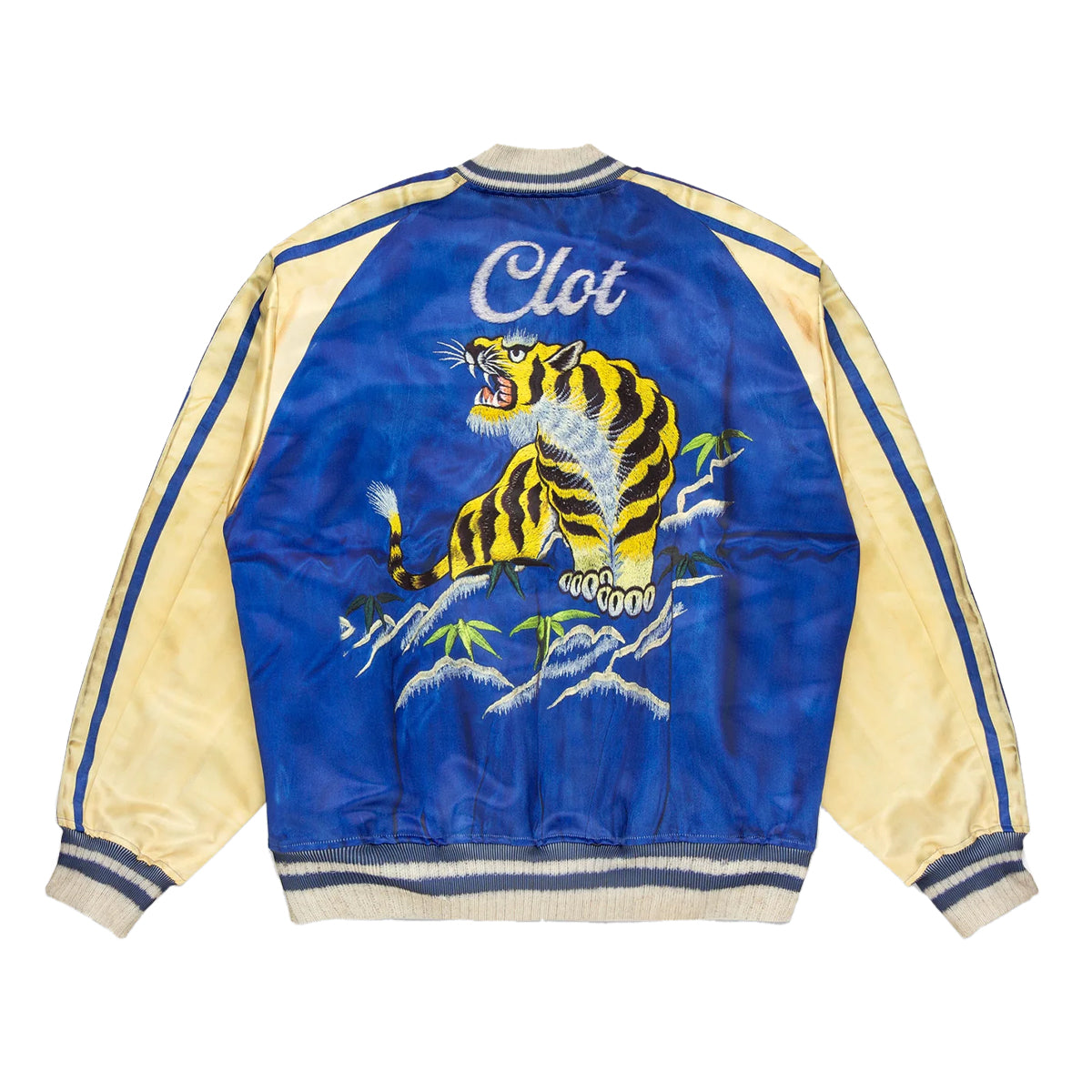 + TOLQ Printed Reversible Souvenir Jacket 'Blue'