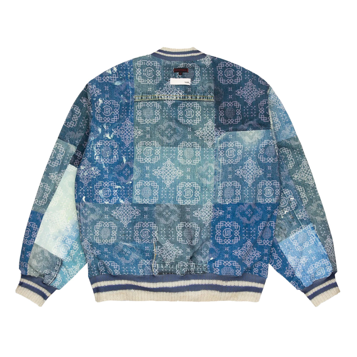+ TOLQ Printed Reversible Souvenir Jacket 'Blue'