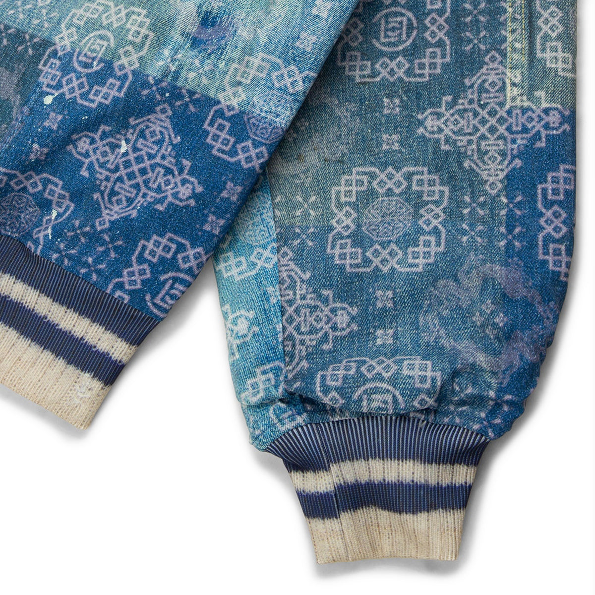 + TOLQ Printed Reversible Souvenir Jacket 'Blue'