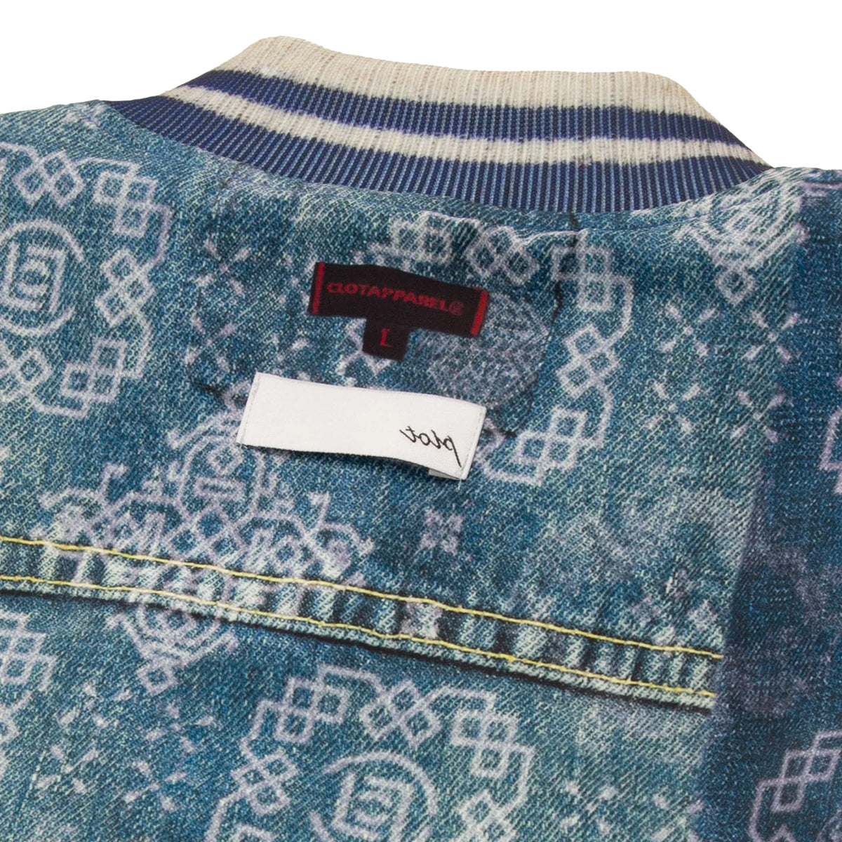 + TOLQ Printed Reversible Souvenir Jacket 'Blue'