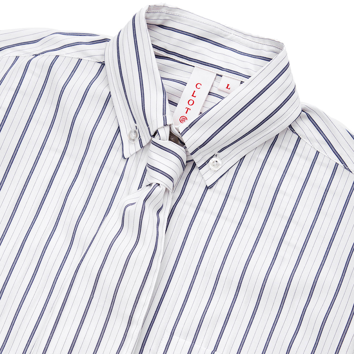 Wmns Stripe Shirt 'White'
