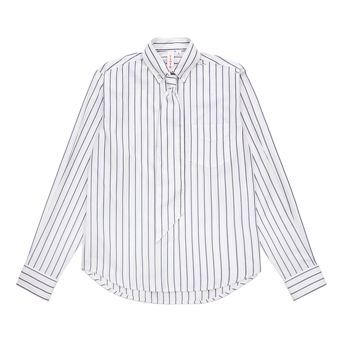 Wmns Stripe Shirt 'White'