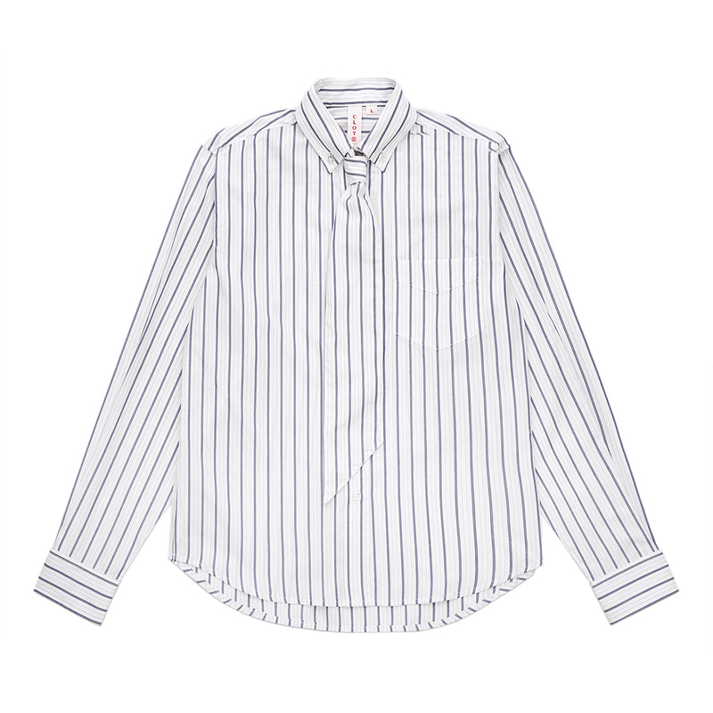 Wmns Stripe Shirt 'White'