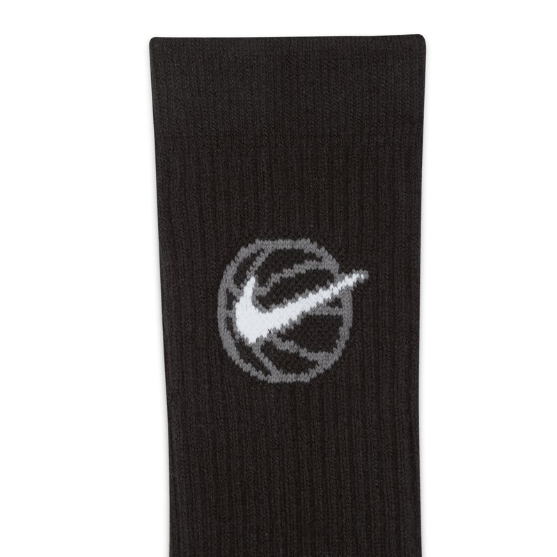Everyday Crew Baskbetall Sock 3-Pack 'Black'