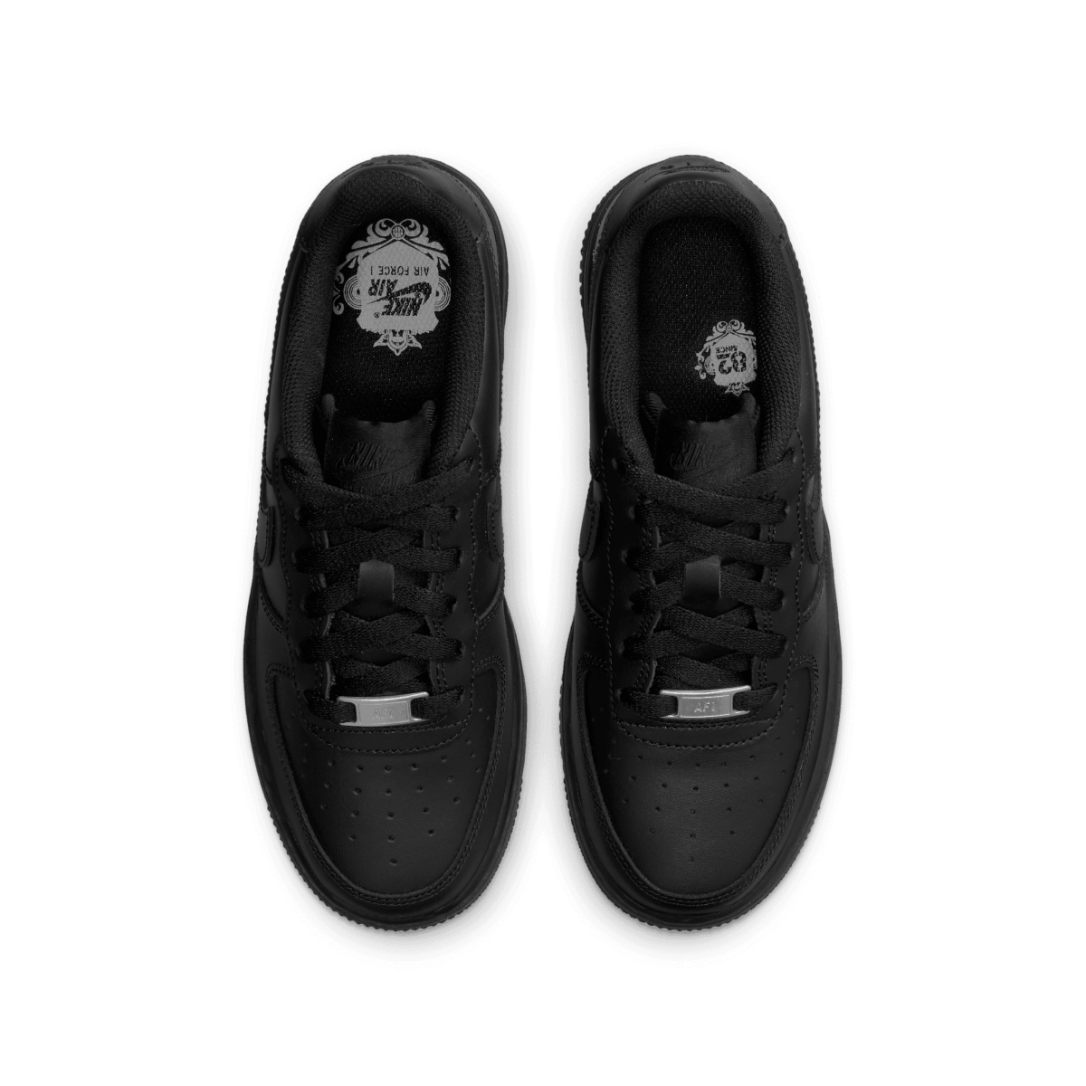 Nike Kid s Air Force 1 LE Triple Black Limited Edt