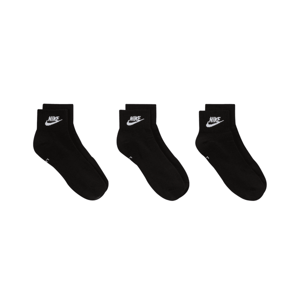 Everyday Essential Ankle Socks 3-Pack 'Black'