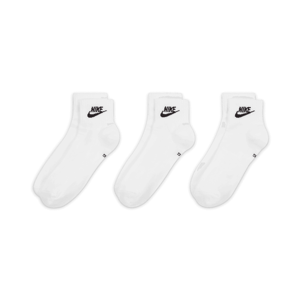 Everyday Essential Ankle Socks 3-Pack 'White'