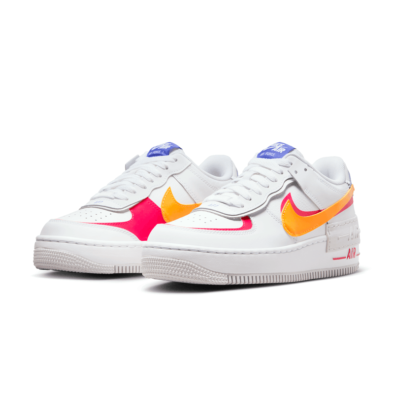 Nike wmns air force 1 shadow sales (white / summit white / total orange)