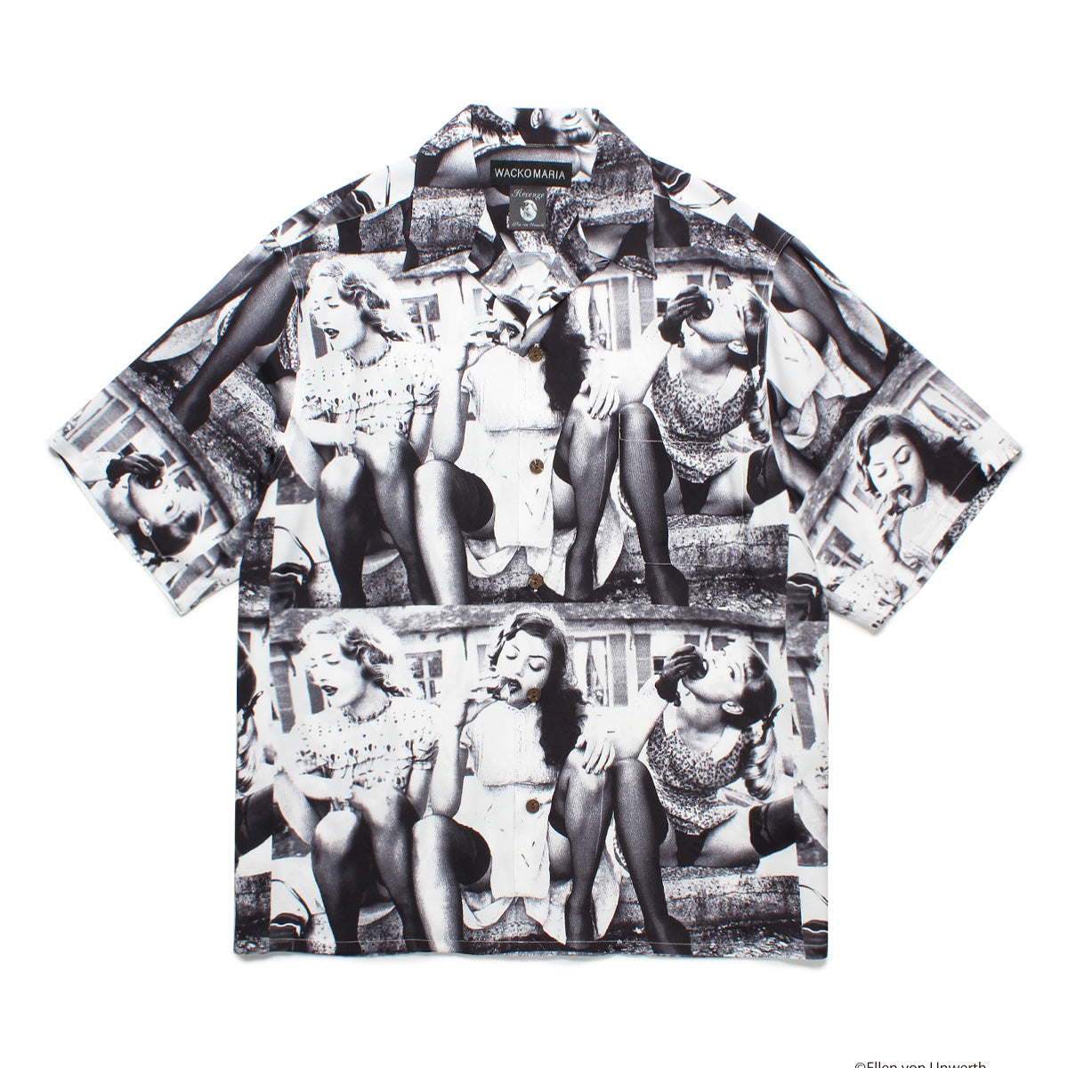 + Ellen Von Unwerth Type 2 Hawaiian Shirt 'White'
