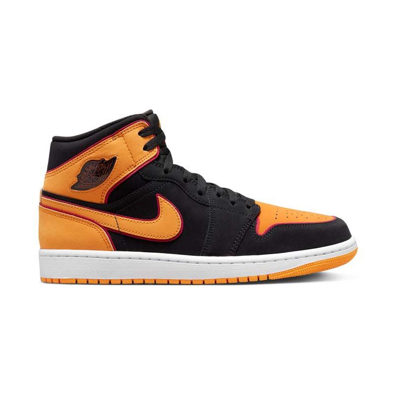Nike air jordan 1 retro mid black orange peel Outlet