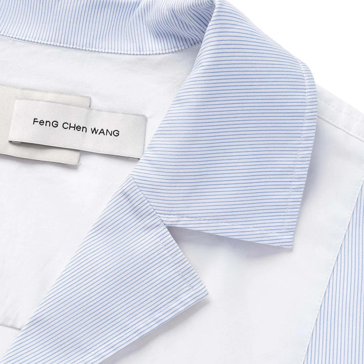 Patched Panel S/S Shirt 'White'