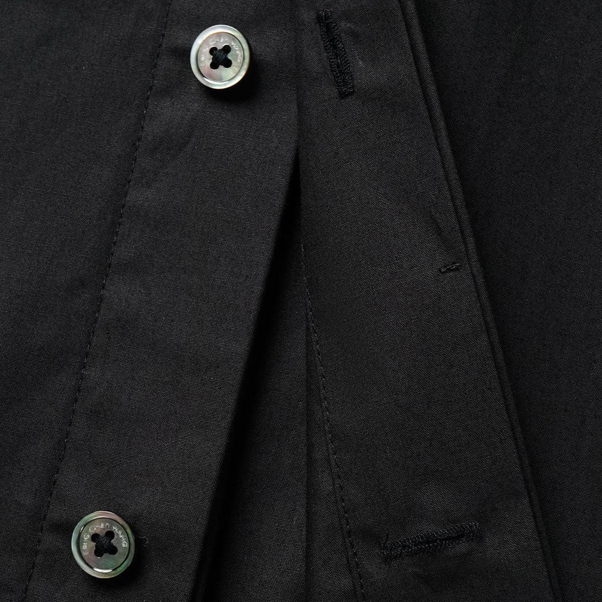 Contrast Patched Pocket Shirt 'Black'