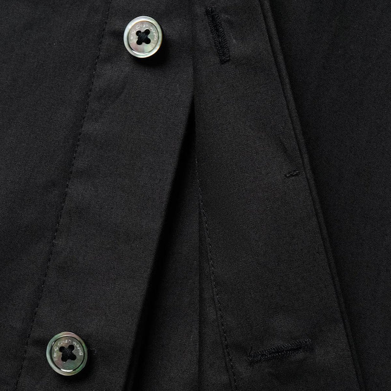 Contrast Patched Pocket Shirt 'Black'