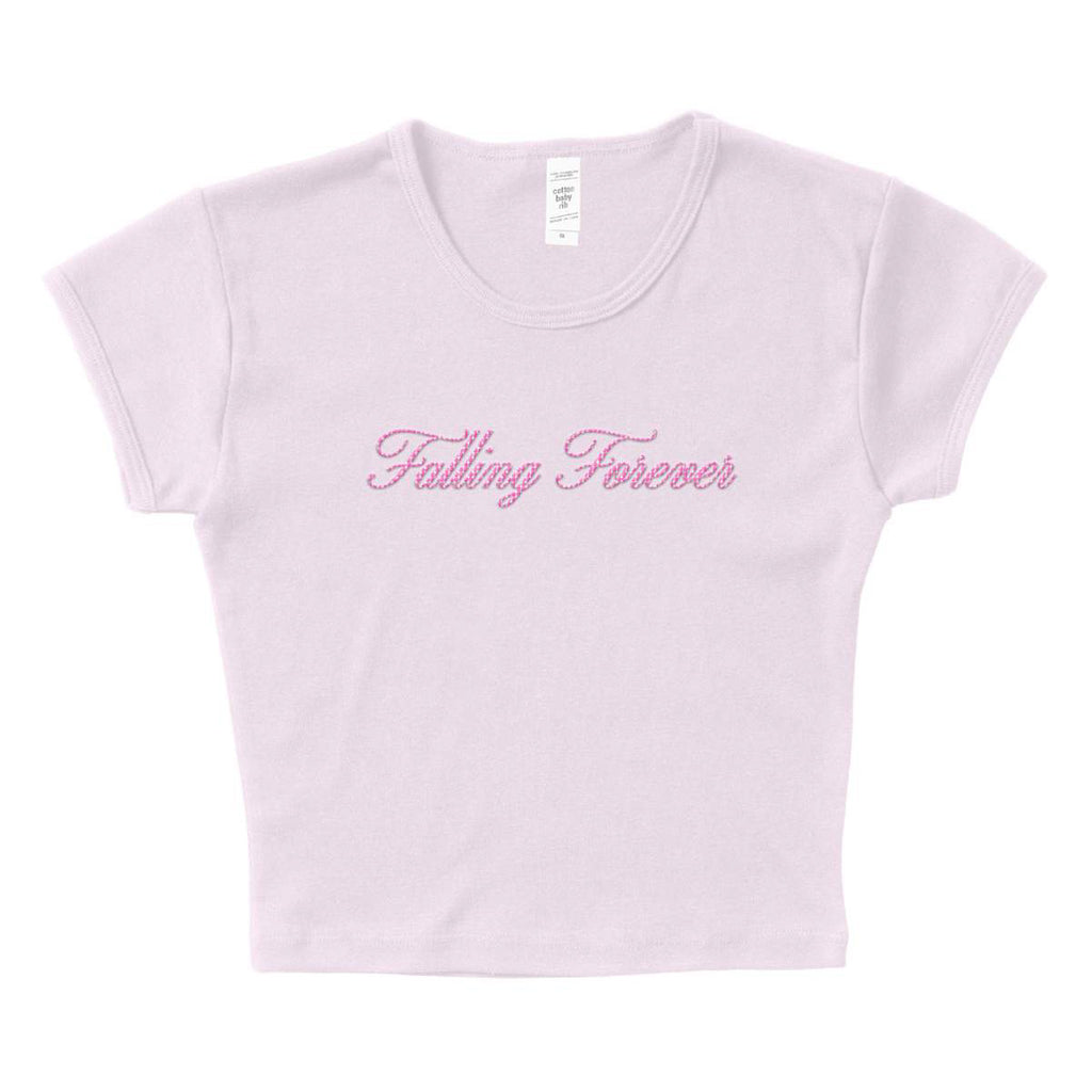 デュアリパ Dua Lipa Falling Forever Tシャツ グッズ Dua Lipa Fallin Forever Baby Tee 'Pink' – FitminShops