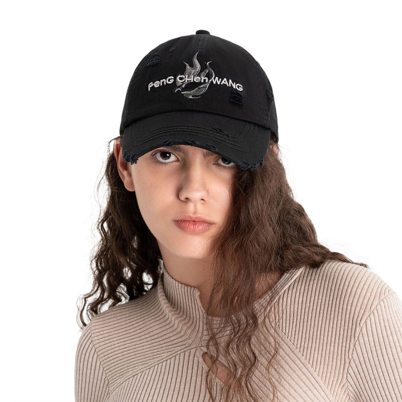 Phoenix Embroidered Cap 'Black Grey'