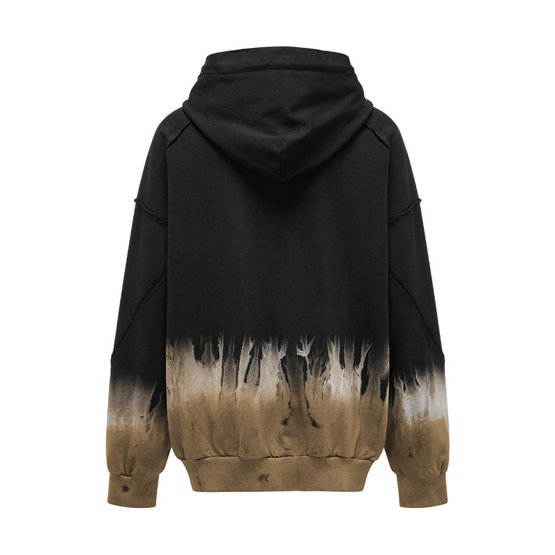 Tie-Dye Hoodie 'Black Khaki'