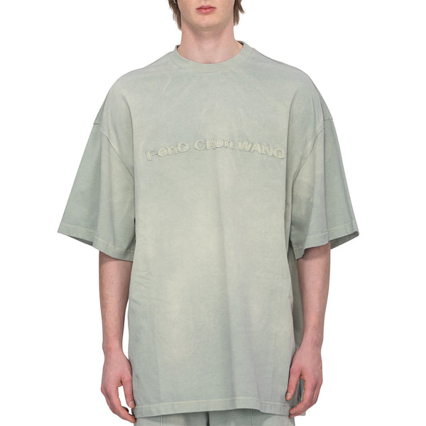 Tie-Dye Oversized Logo Tee 'Cyan'