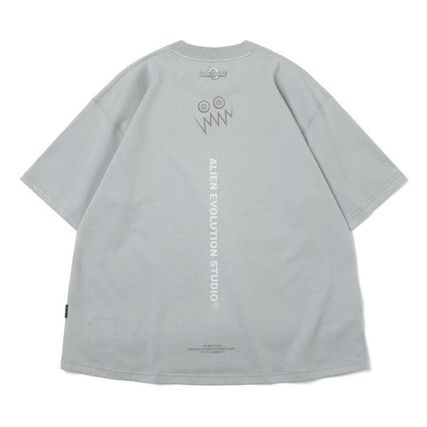 + AES + T9G G.A.T-01T Oversized Tee 'Light Grey'