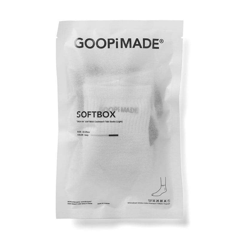 GKA-04 Softbox Coolmax Tabi Socks 'Ivory'