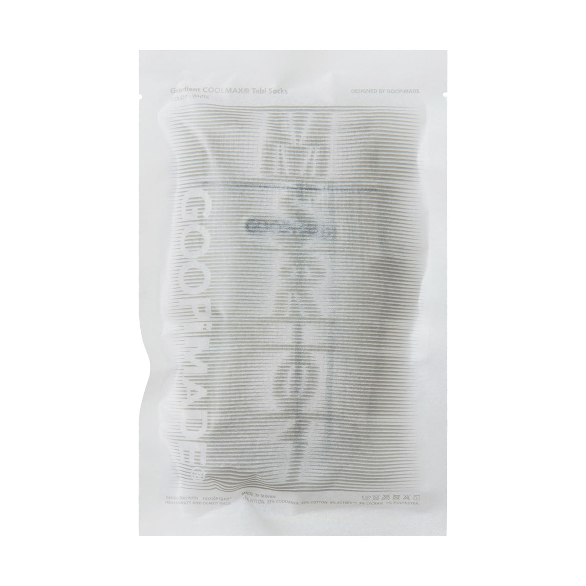 MSR-01 Gradient COOLMAX Tabi Socks 'White'