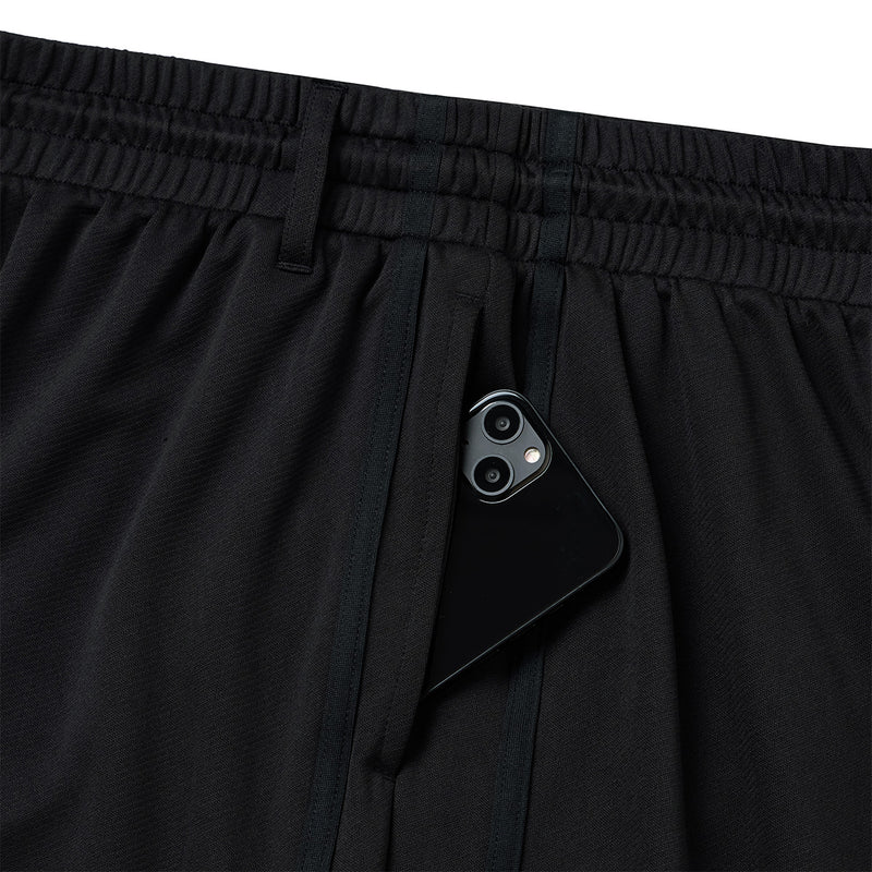 Rve-S3 Riverside Track Shorts 'Pure Black'