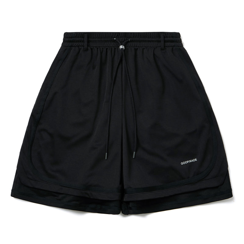 Rve-S3 Riverside Track Shorts 'Pure Black'