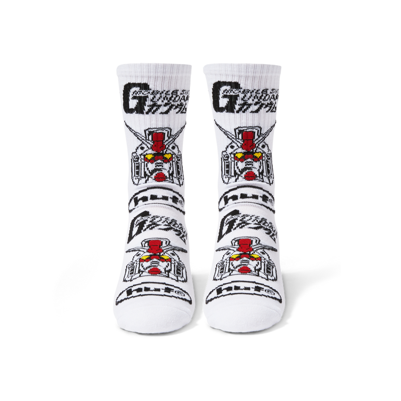 + Mobile Suit Gundam RX-78 Glow Crew Sock 'White'