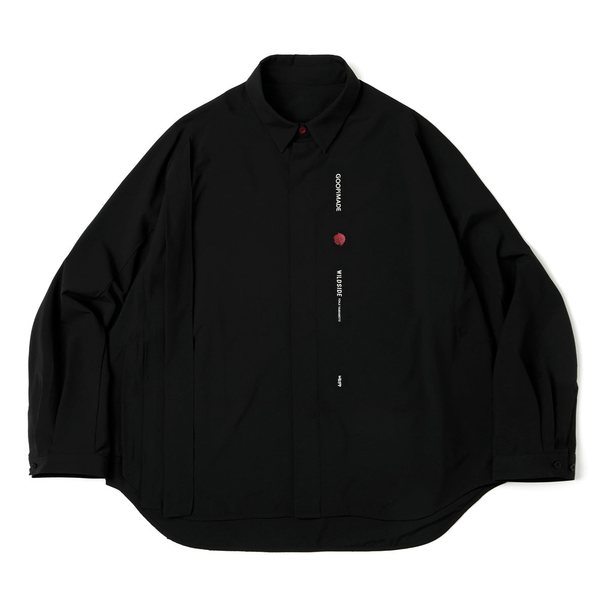 + WILDSIDE Yohji Yamamoto Pleat Formal Shirt 'Black'