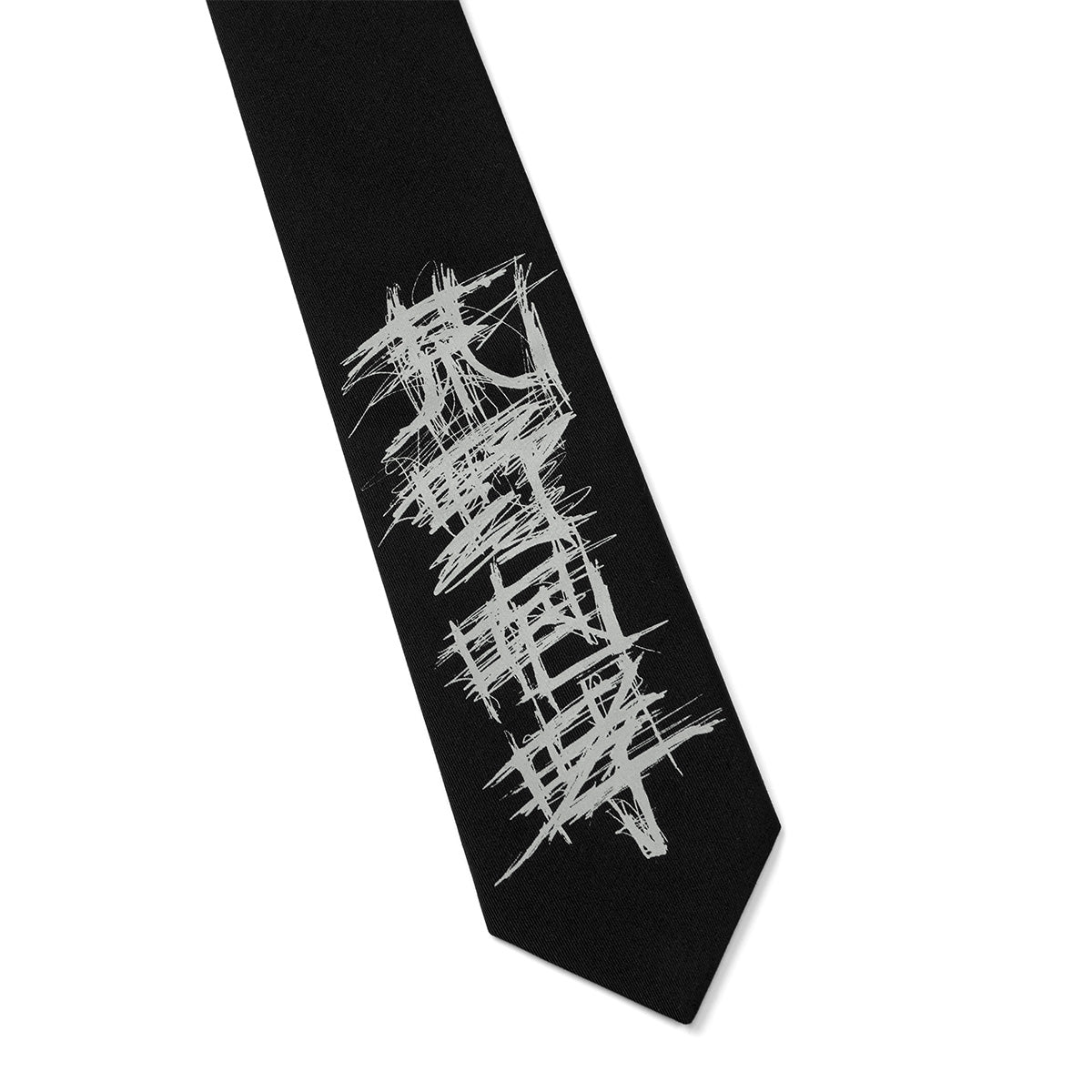 + WILDSIDE Yohji Yamamoto ROAR Kanji Tie 'Shadow'