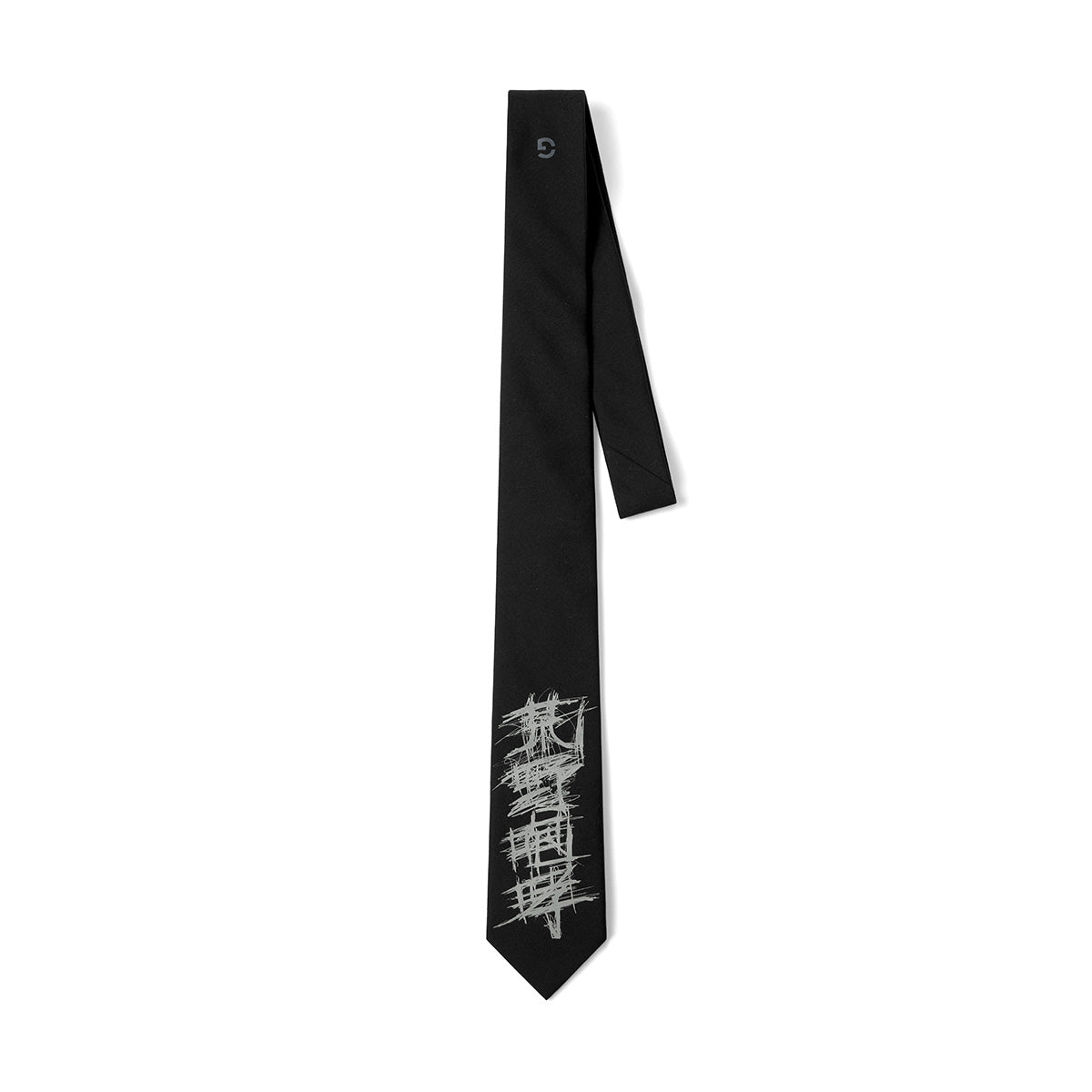 + WILDSIDE Yohji Yamamoto ROAR Kanji Tie 'Shadow'