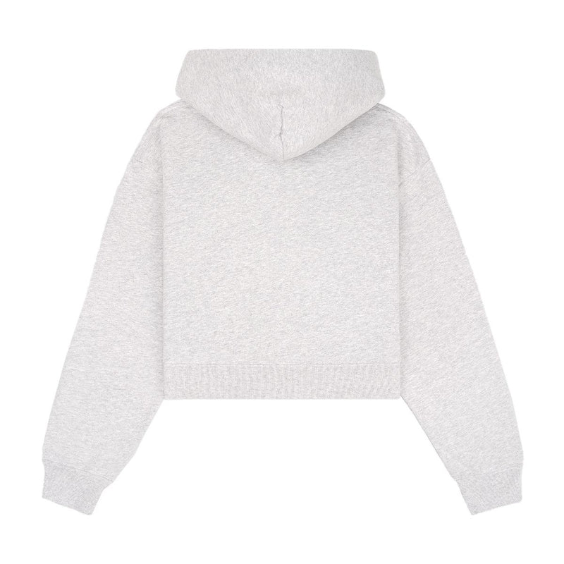 SR Sport Cropped Hoodie embroidered 'Heather Grey'
