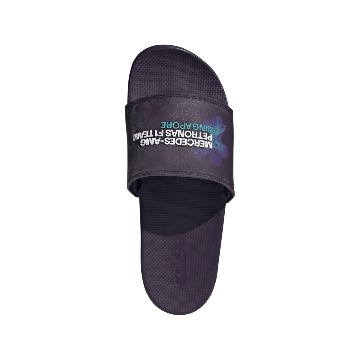 + Mercedes-AMG Petronas F1 Team Adilette Comfort Slides 'Legend Purple'