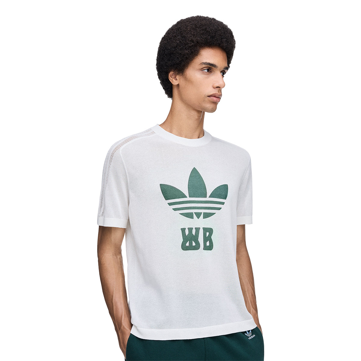 + Wales Bonner Knit T-Shirt 'Chalk White'