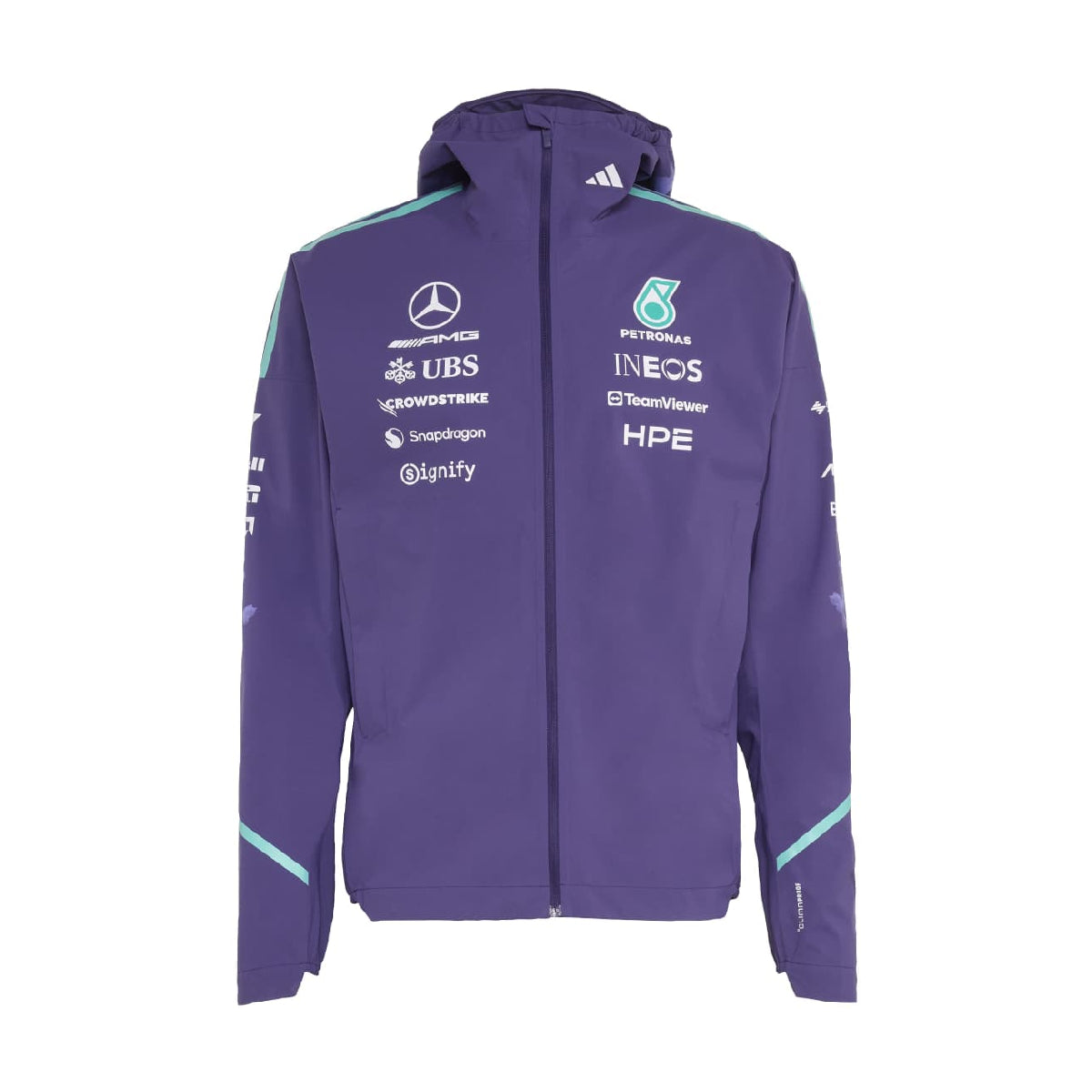+ Mercedes-AMG Petronas F1 Team Vanda Bloom Rain Jacket 'Dark Purple'