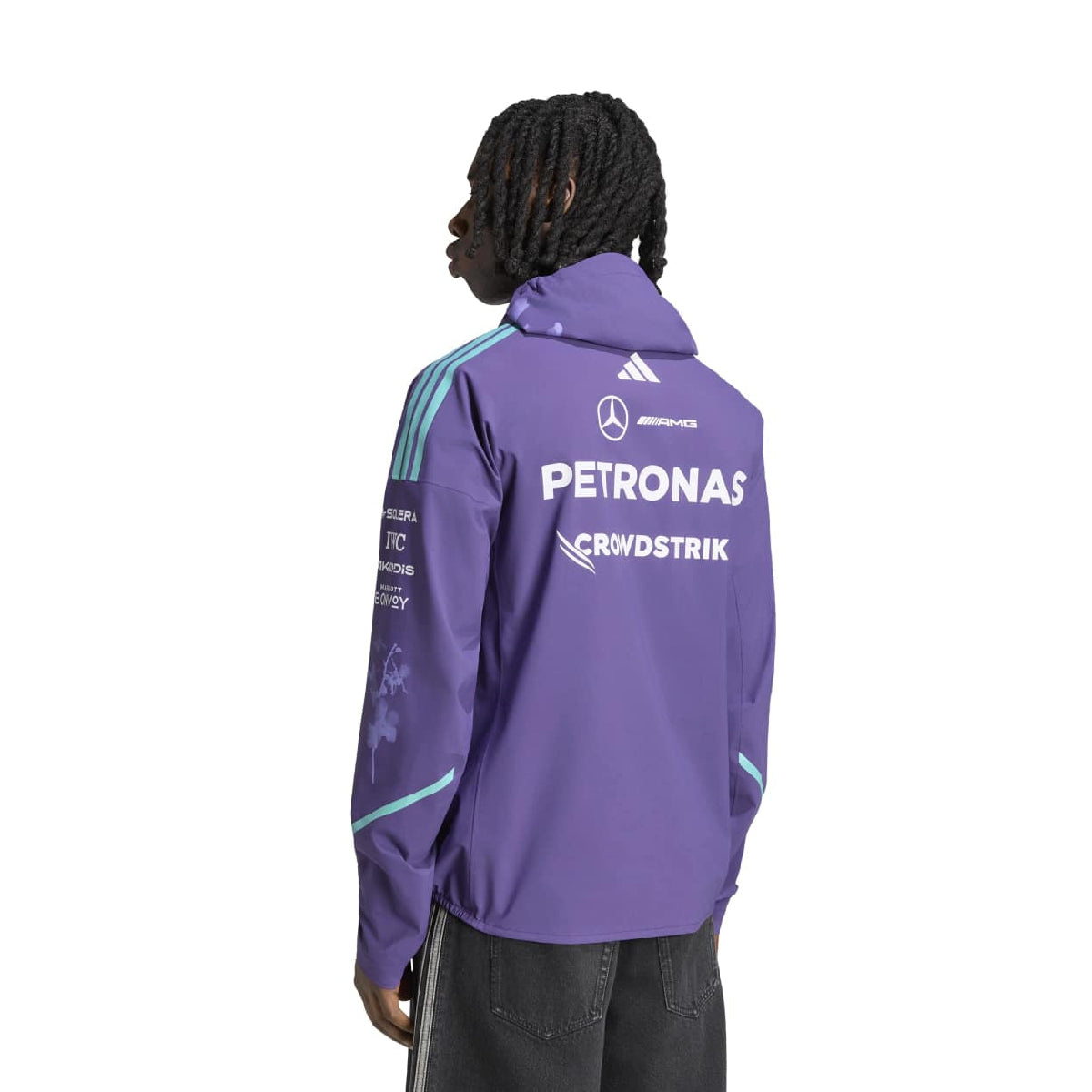 + Mercedes-AMG Petronas F1 Team Vanda Bloom Rain Jacket 'Dark Purple'