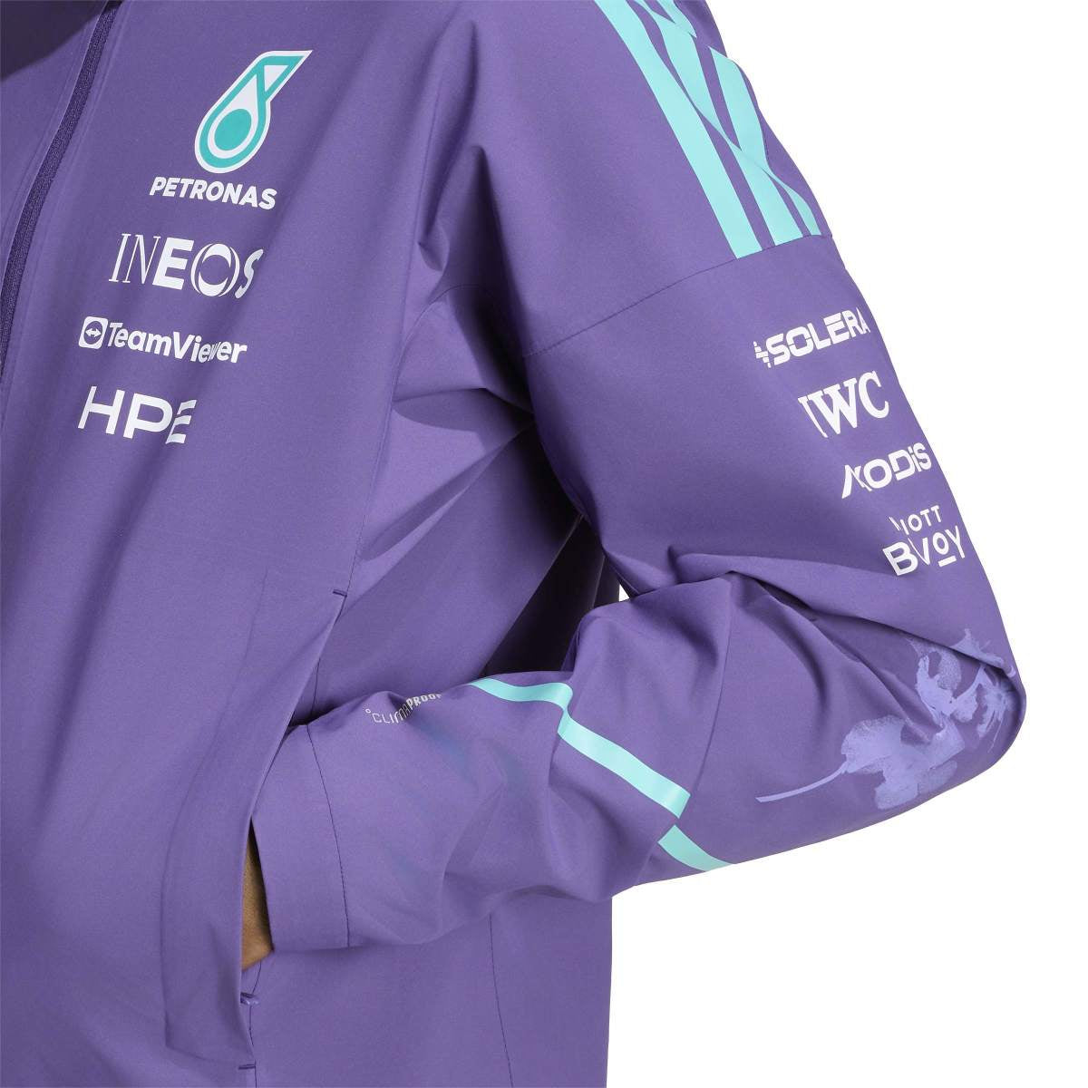 + Mercedes-AMG Petronas F1 Team Vanda Bloom Rain Jacket 'Dark Purple'