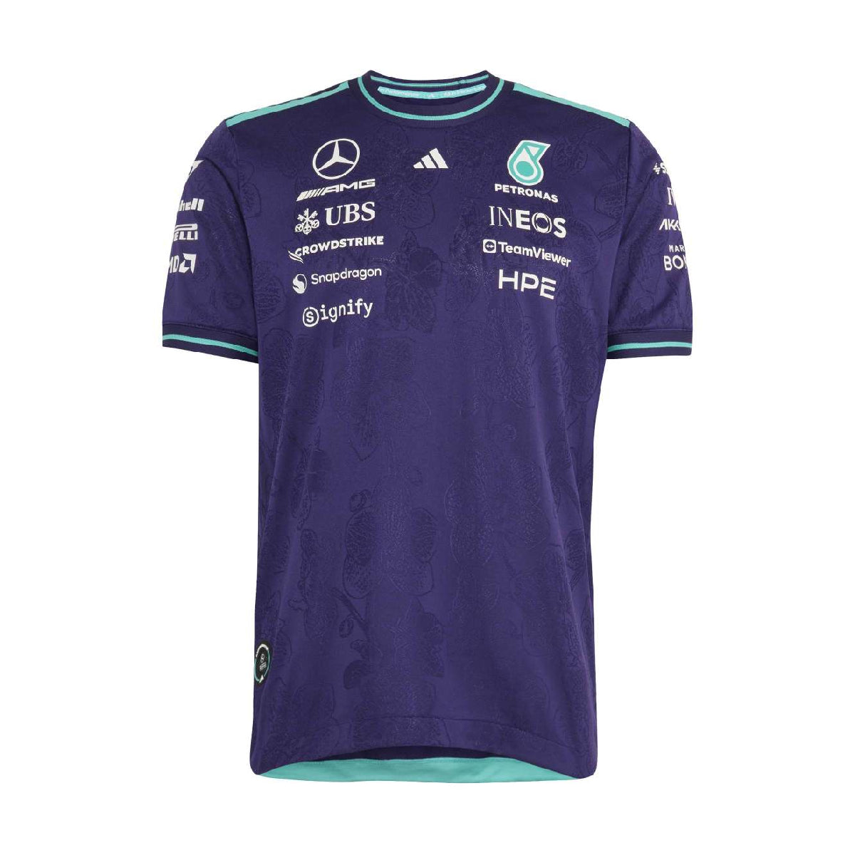 + Mercedes-AMG Petronas F1 Team Vanda Bloom Authentic Driver Jersey 'Dark Purple'