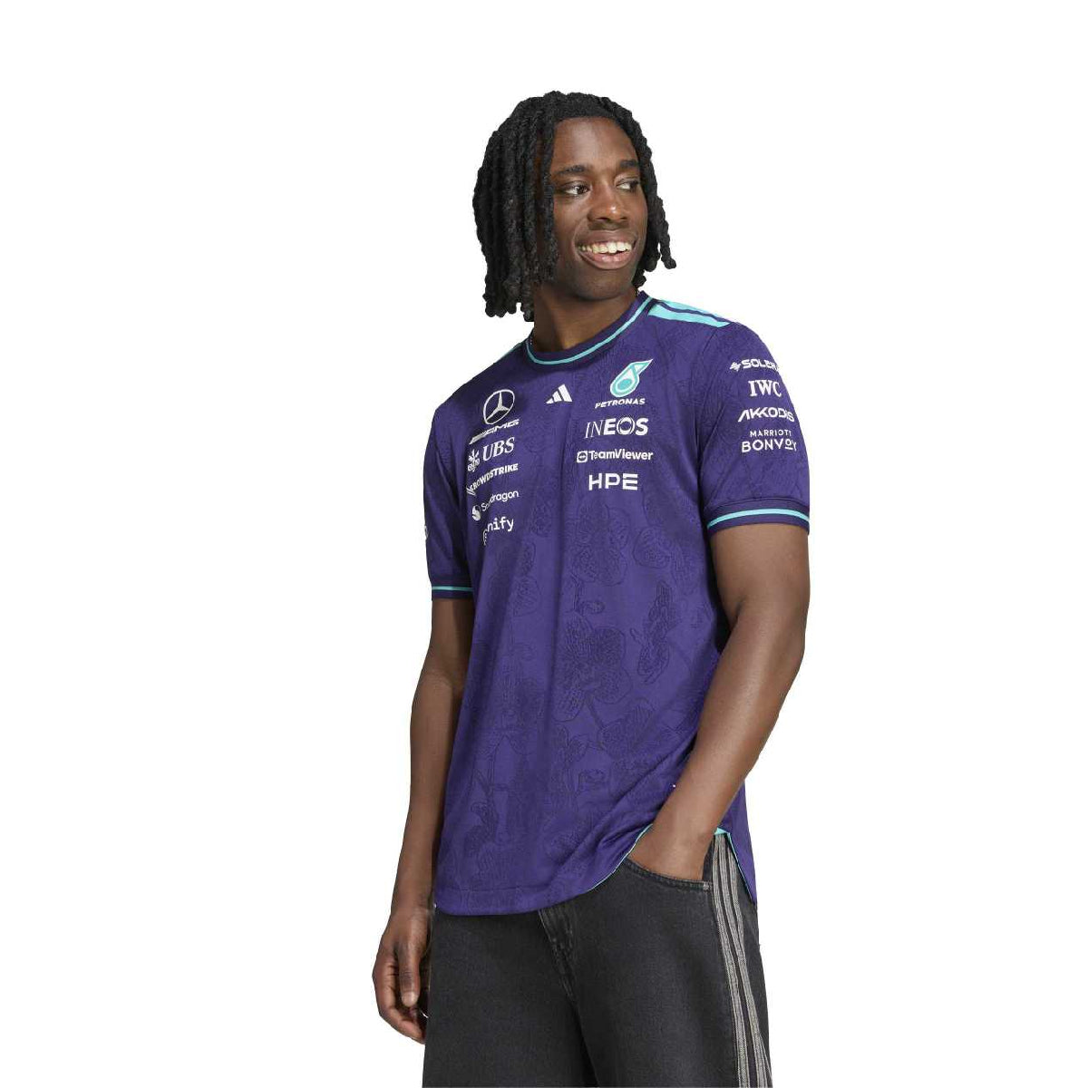 + Mercedes-AMG Petronas F1 Team Vanda Bloom Authentic Driver Jersey 'Dark Purple'