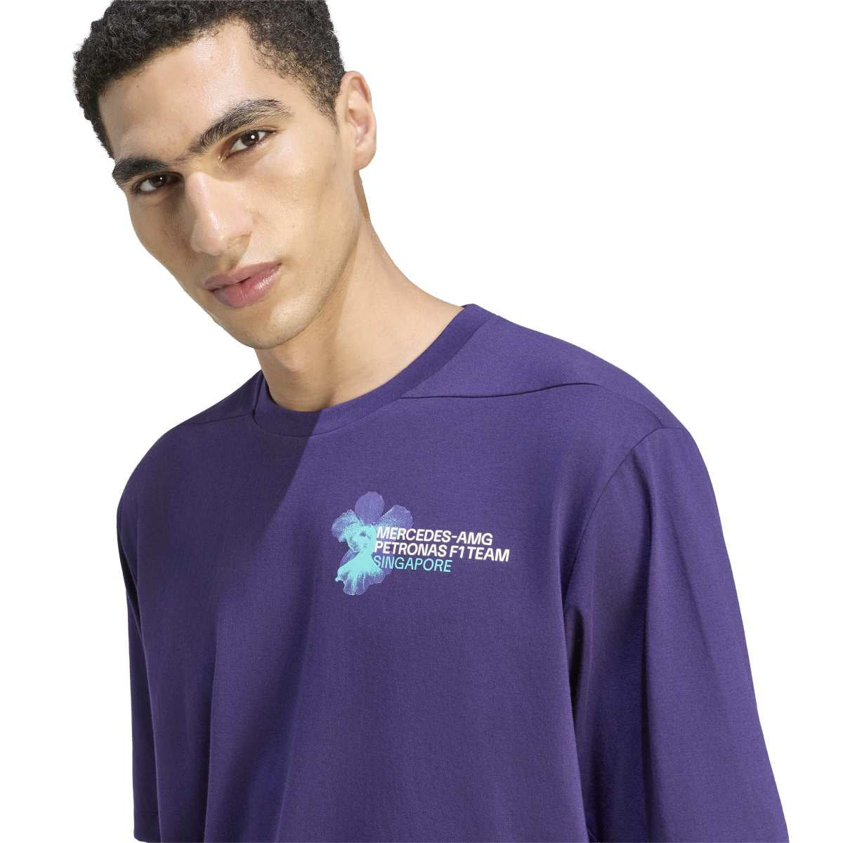 + Mercedes-AMG Petronas F1 Team Vanda Bloom T-Shirt 'Deep Purple'