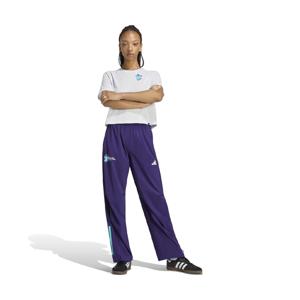 + Mercedes-AMG Petronas F1 Team Vanda Bloom Crop Tee 'Blue Tint'
