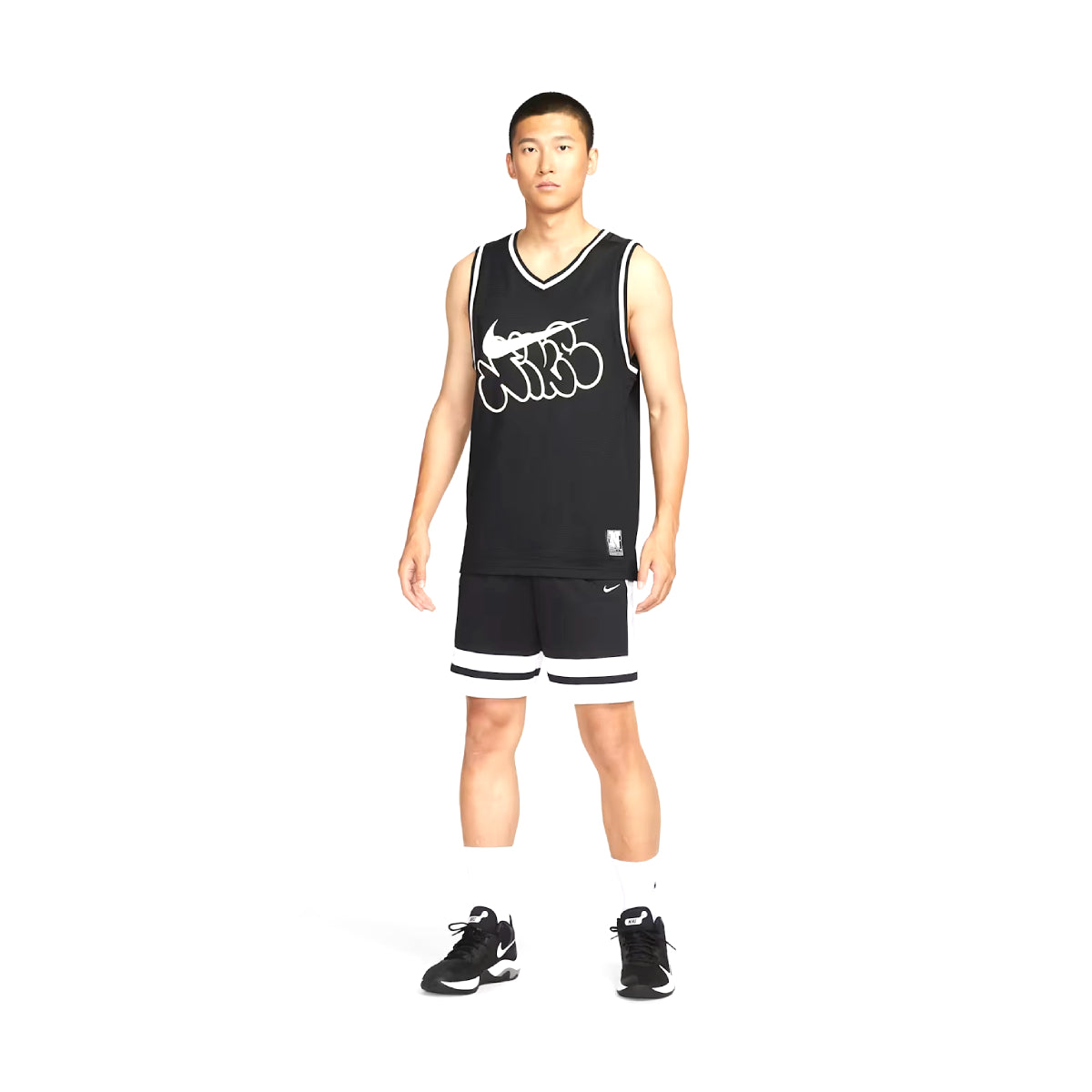 Classic Dri-Fit 8 Inch Basketball Shorts 'Black White'