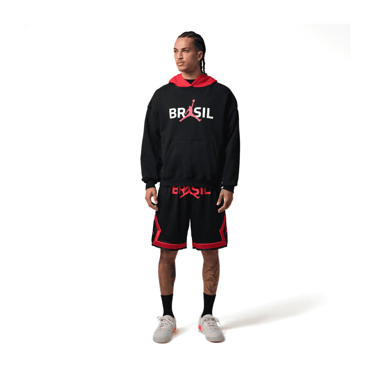 + Brasil Futebol Brooklyn Fleece Pullover Hoodie 'University Red'