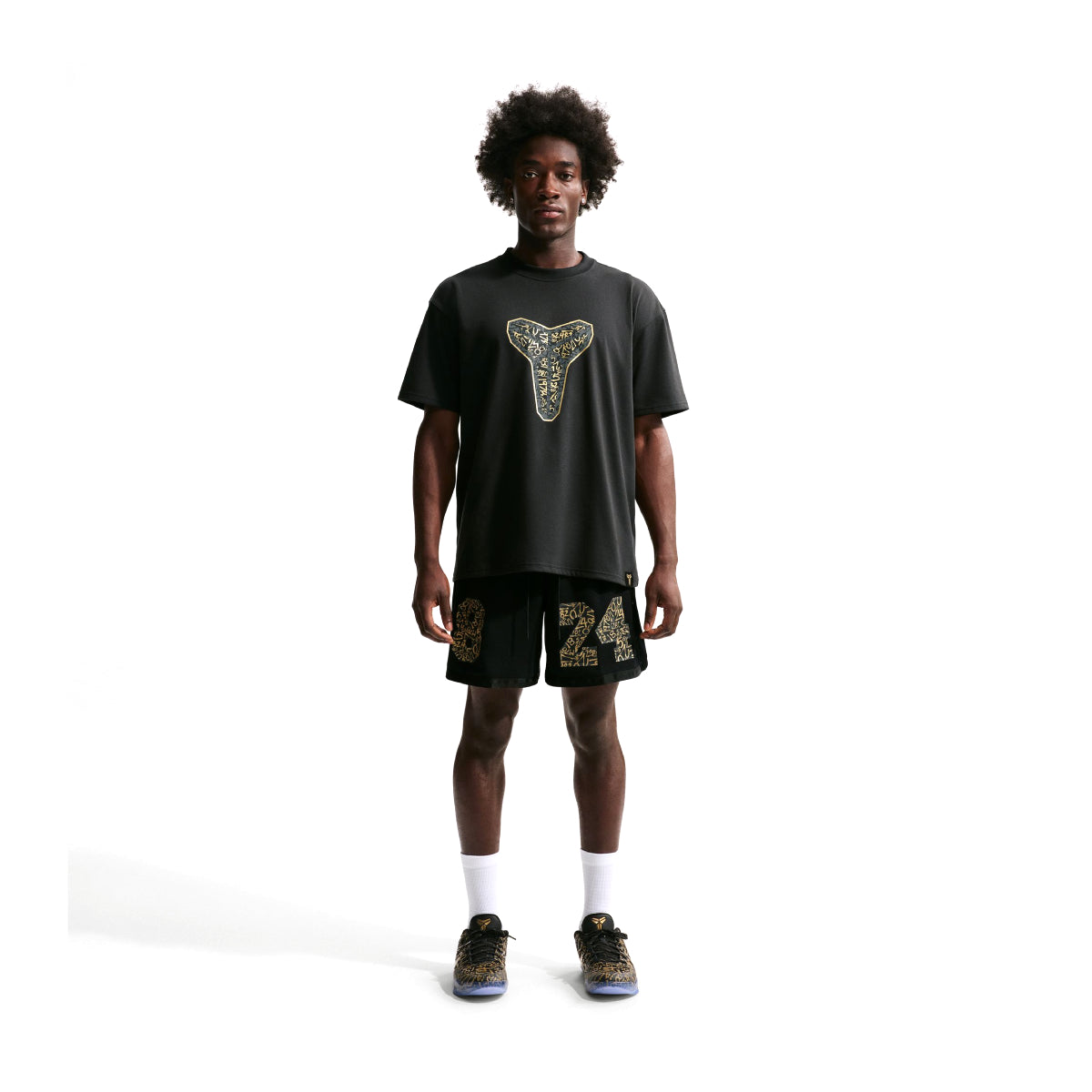 Kobe Basketball Shorts 'Black Metallic Gold'